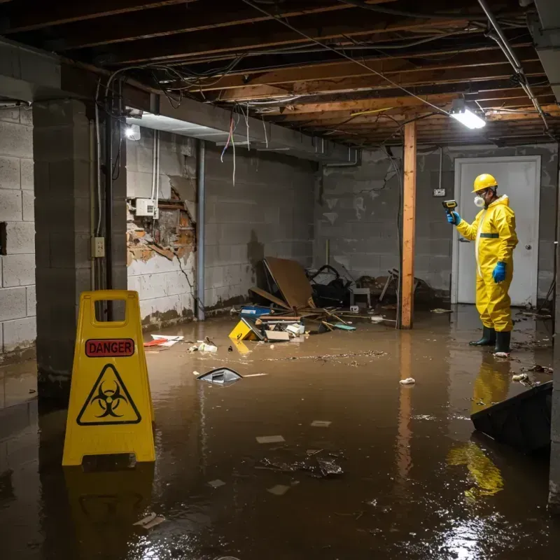 Flooded Basement Electrical Hazard in Brooks County, GA Property